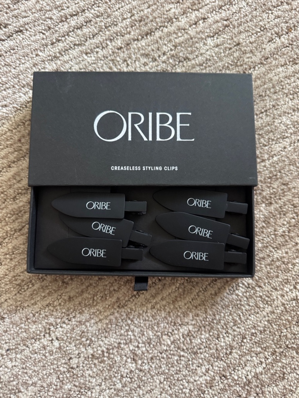 Oribe Matte Black Creaseless Styling Clips - Set of 6